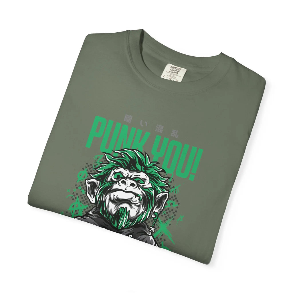 Distinctive Punk You Monkey Graphic Short Sleeve T-Shirt - Sinful Threads