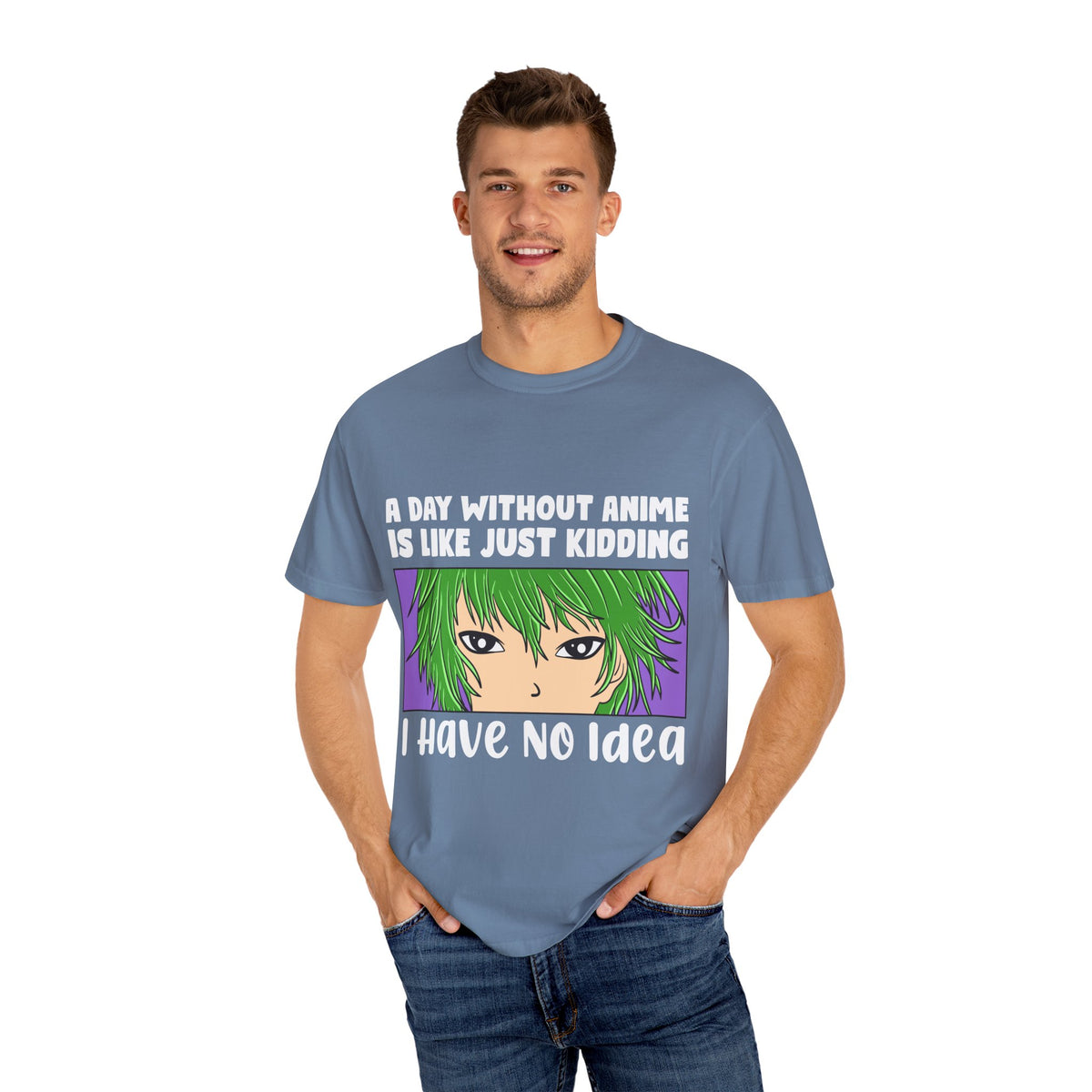 Anime Style Shirt – A Day Without Anime Tee Manga Graphic Top