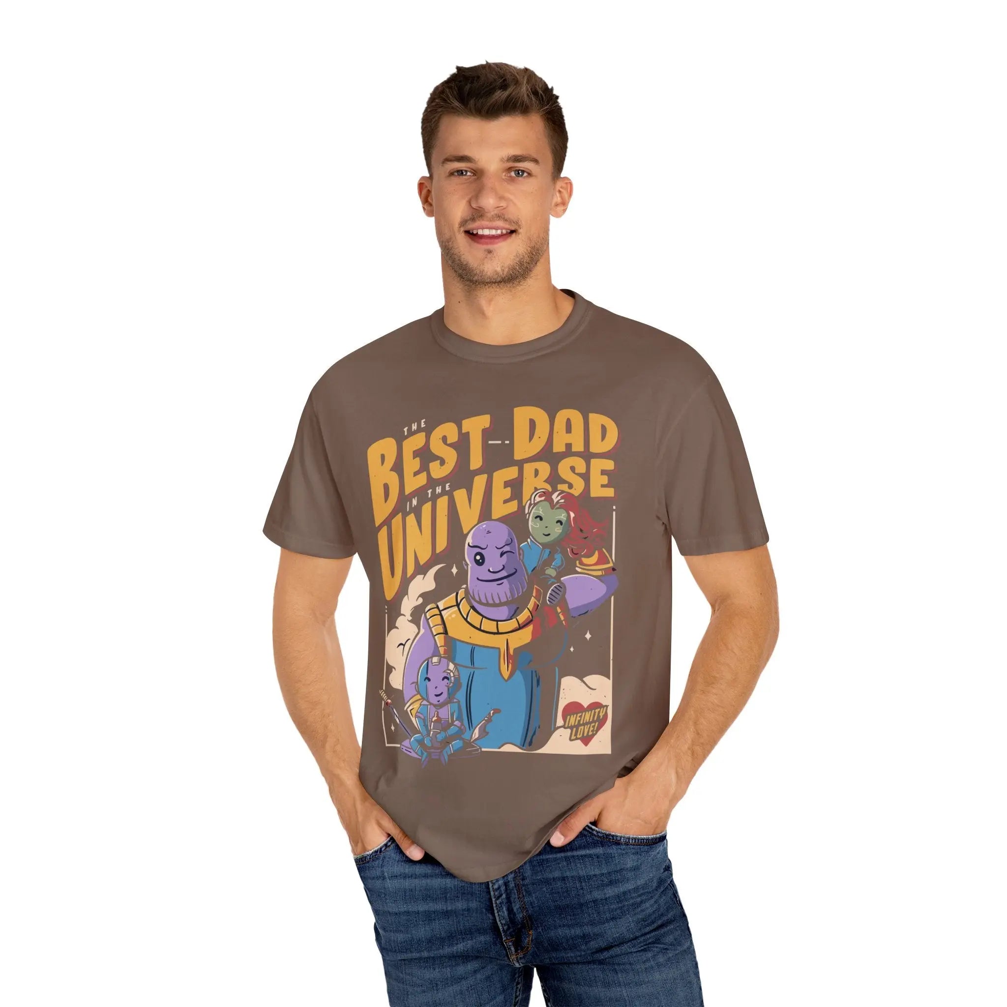 Galaxy Dad Tee - Superhero Dad Hero Father Space Dad Shirt - Sinful Threads