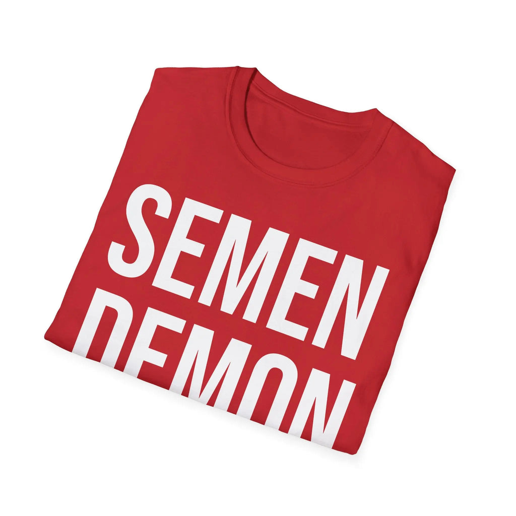 Semen Demon Tee - Adult Humor Graphic Tee Printify