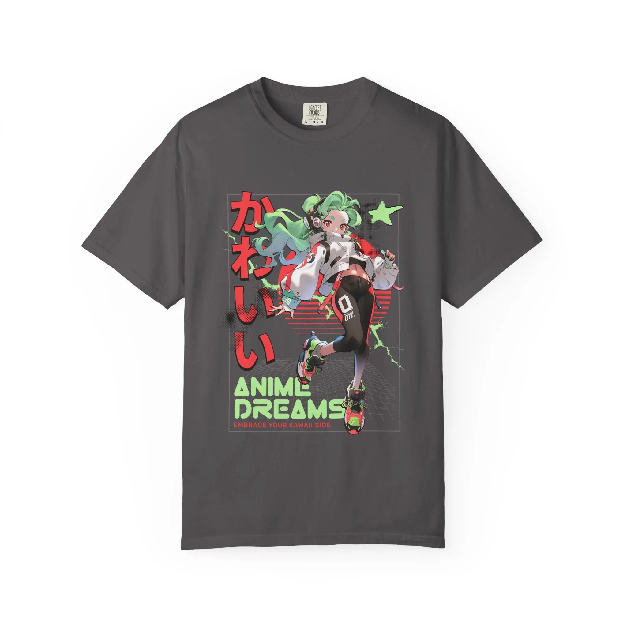 Cyberpunk Anime Tee - Kawaii Vaporwave - Streetwear - Sinful Threads
