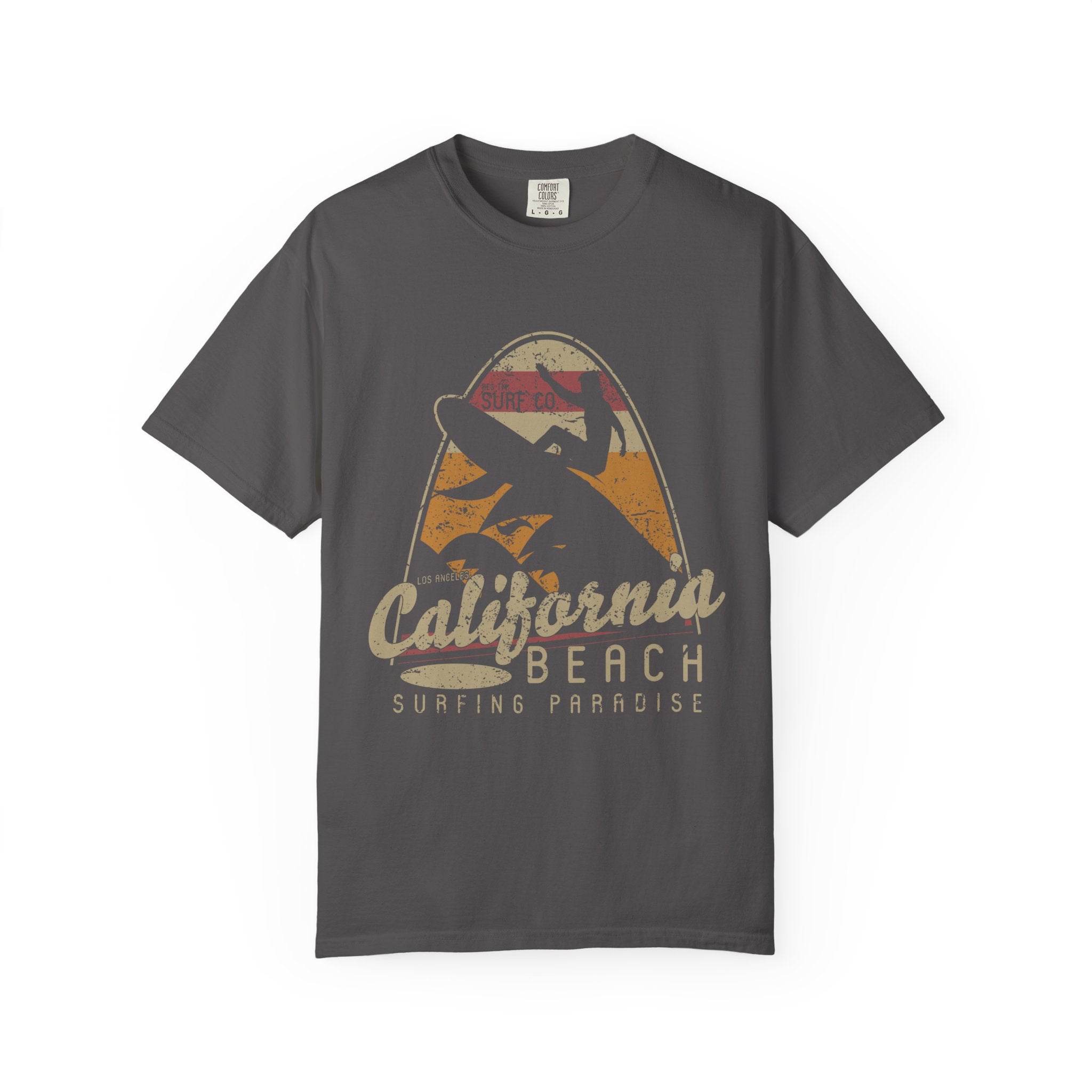 Los Angeles California Beach Surfing Paradise Style T-Shirt - Sinful Threads