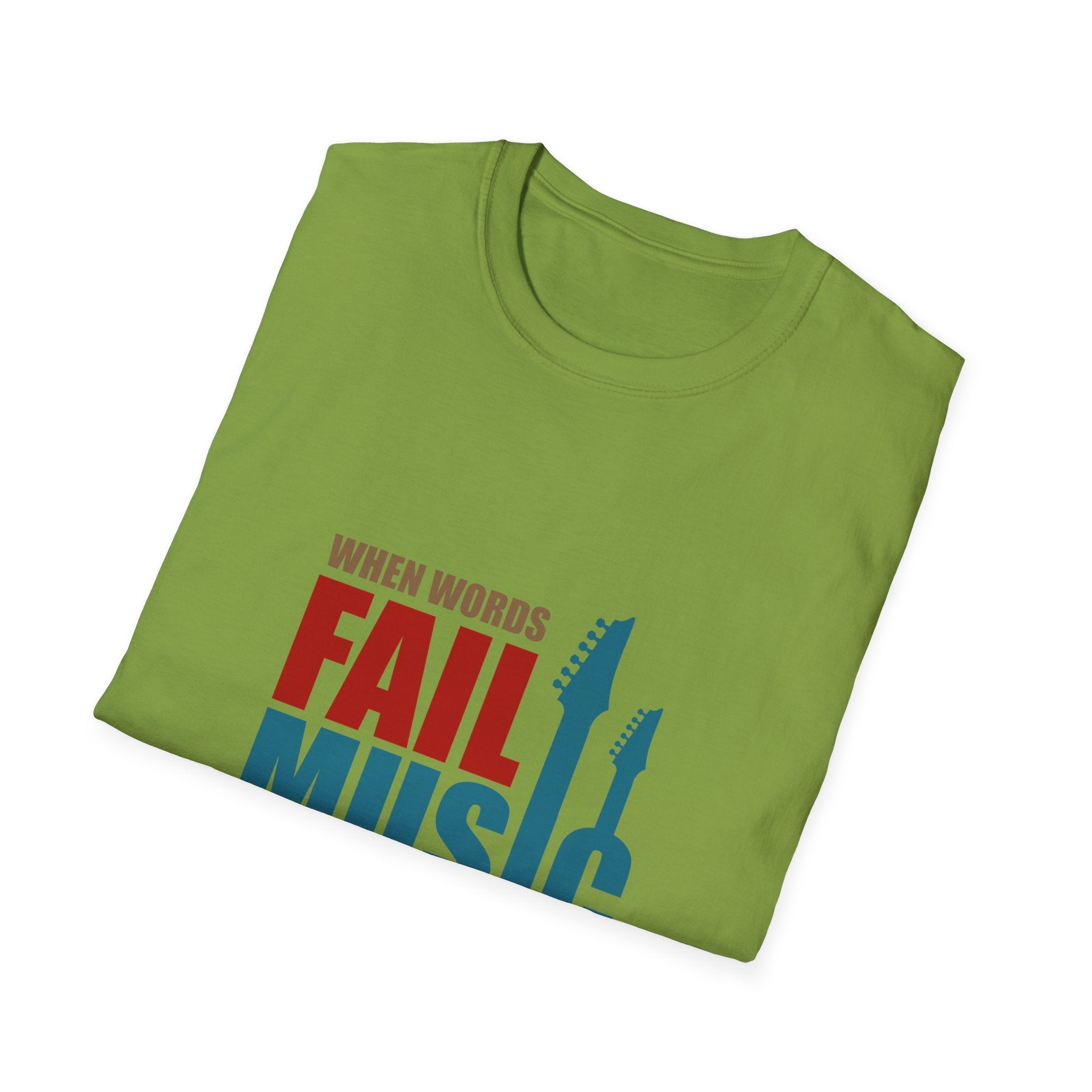 When Words Fail Music Tee - Music Speaks Graphic Shirt - Sinful Threads