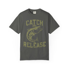 Catch And Release Fishing Graphic Artwork Design T-Shirt