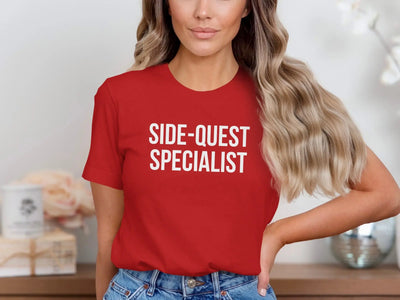 Side-Quest Specialist Text Graphic Novelty T-Shirt product