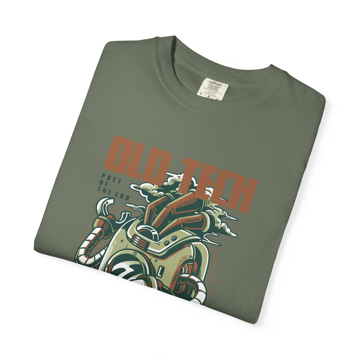 Vintage Robot Post Of The End Futuristic Style T-Shirt