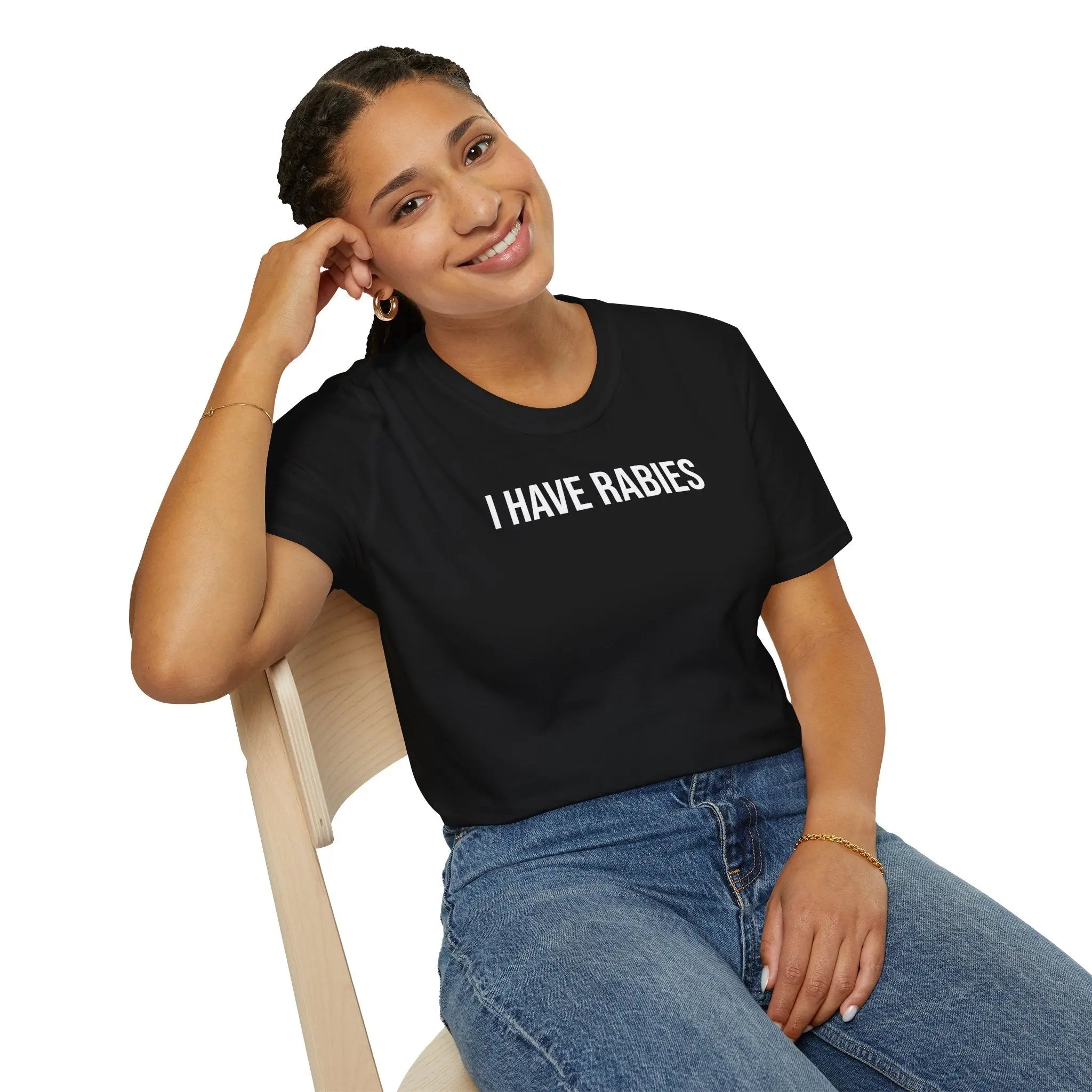 I Have Rabies T-Shirt - Dark Humor Meme Design Printify