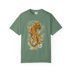 Golden Dragon Graphic Tee – Fantasy Creature Top