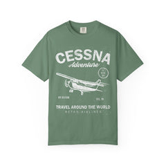 Cessna Adventure Travel Around The World Retro Airlines T-Shirt