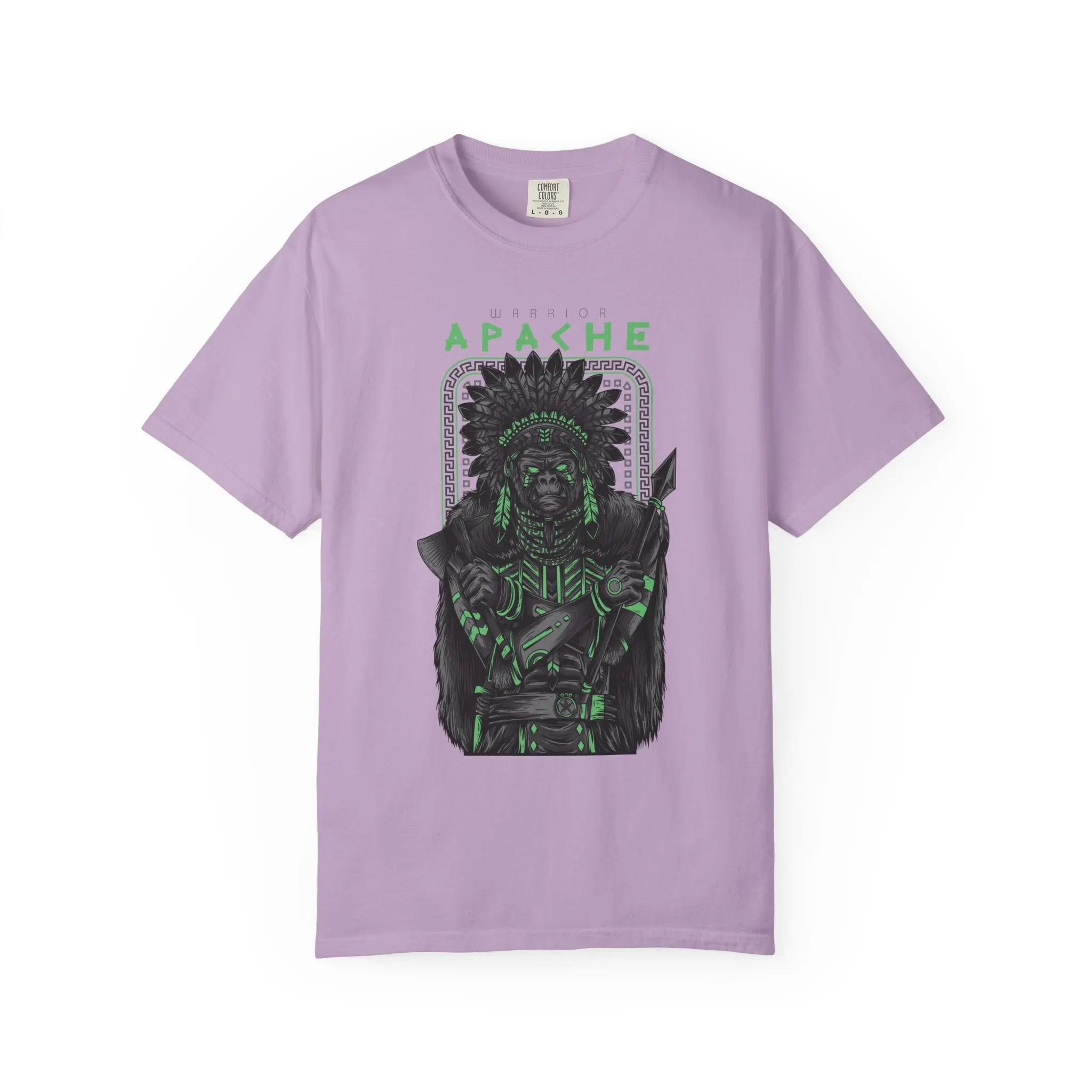 Warrior Apache Unique Graphic Illustration T-Shirt - Sinful Threads