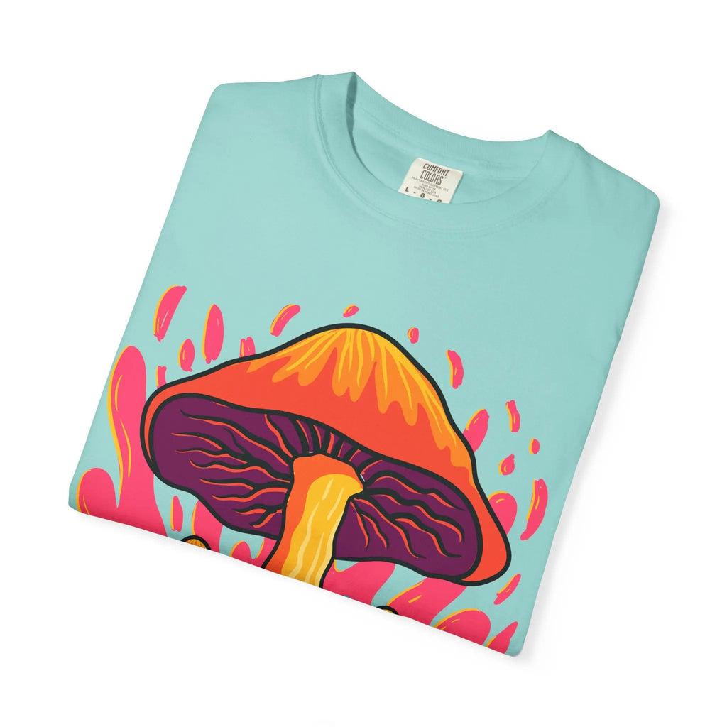 Groovy Mushroom Tee - Colorful Forest Fungi Art Gift - Sinful Threads