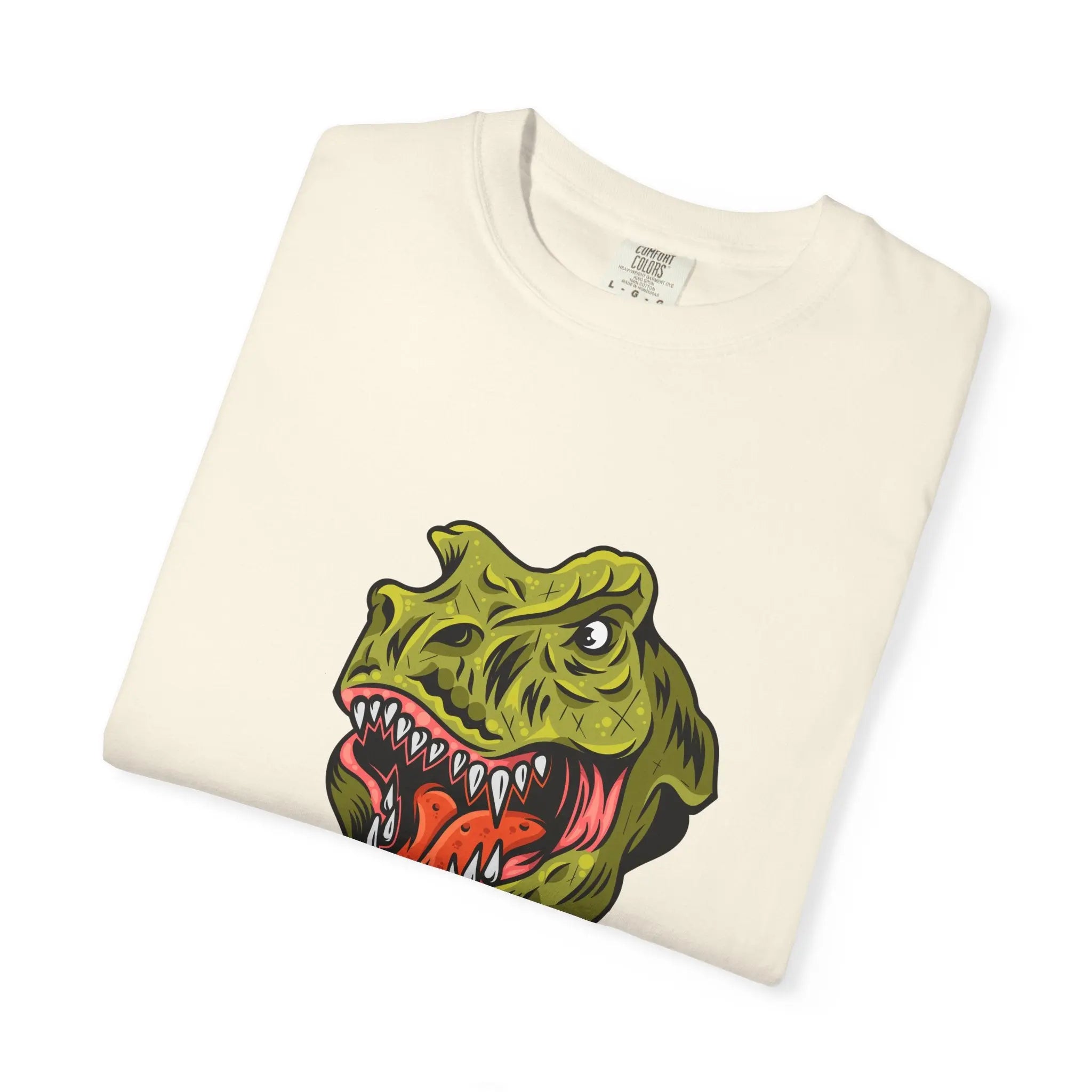 Dino Gamer Rex with Controller Video Game Fan T-Shirt - Sinful Threads