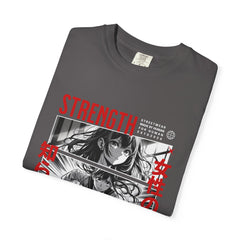 Strength Manga Tee - Cool Girl Samurai - Warrior Gift