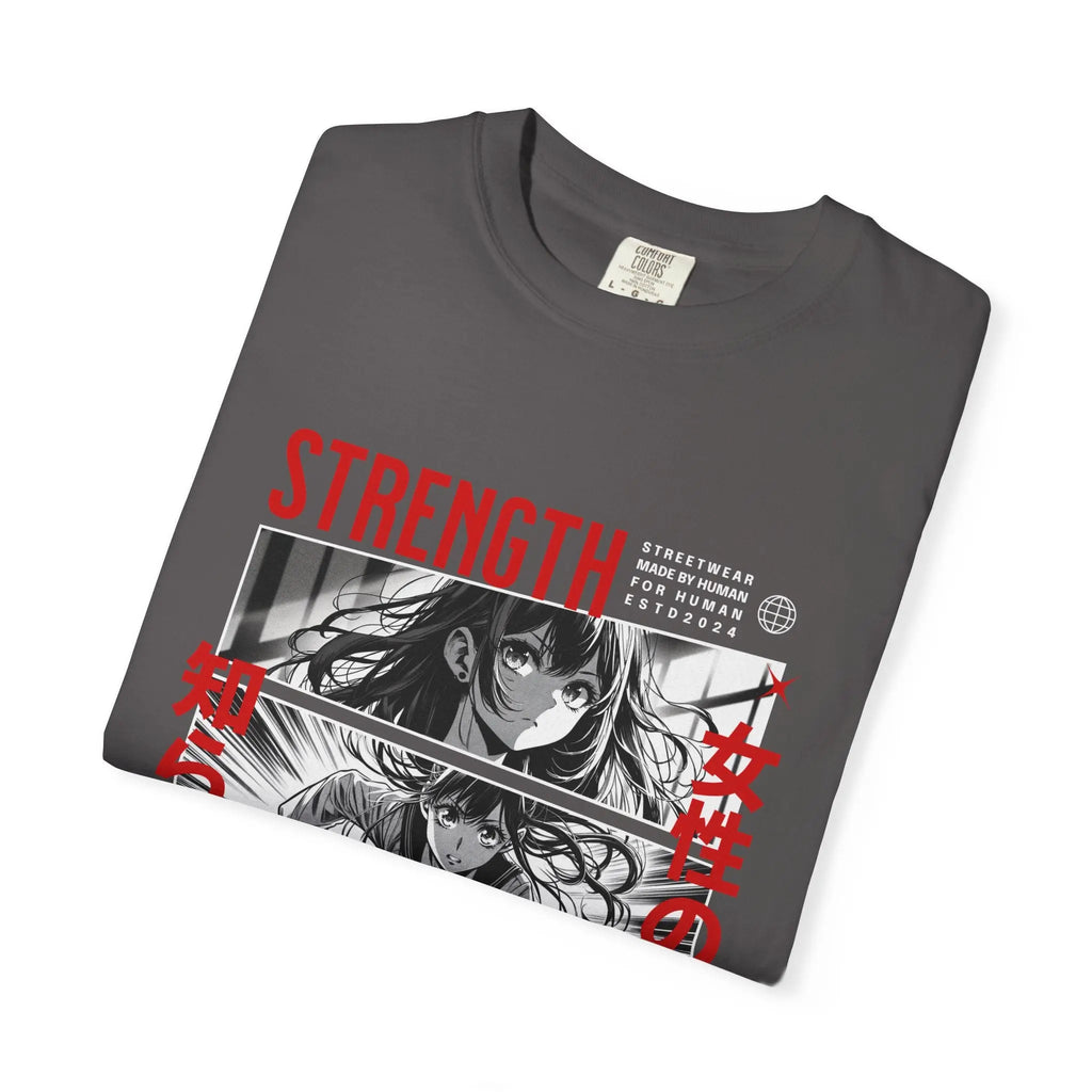 Strength Manga Tee - Cool Girl Samurai - Warrior Gift - Sinful Threads