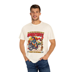 Cat Motorcycle Tee - Anime Adventure Top - Perfect Gift