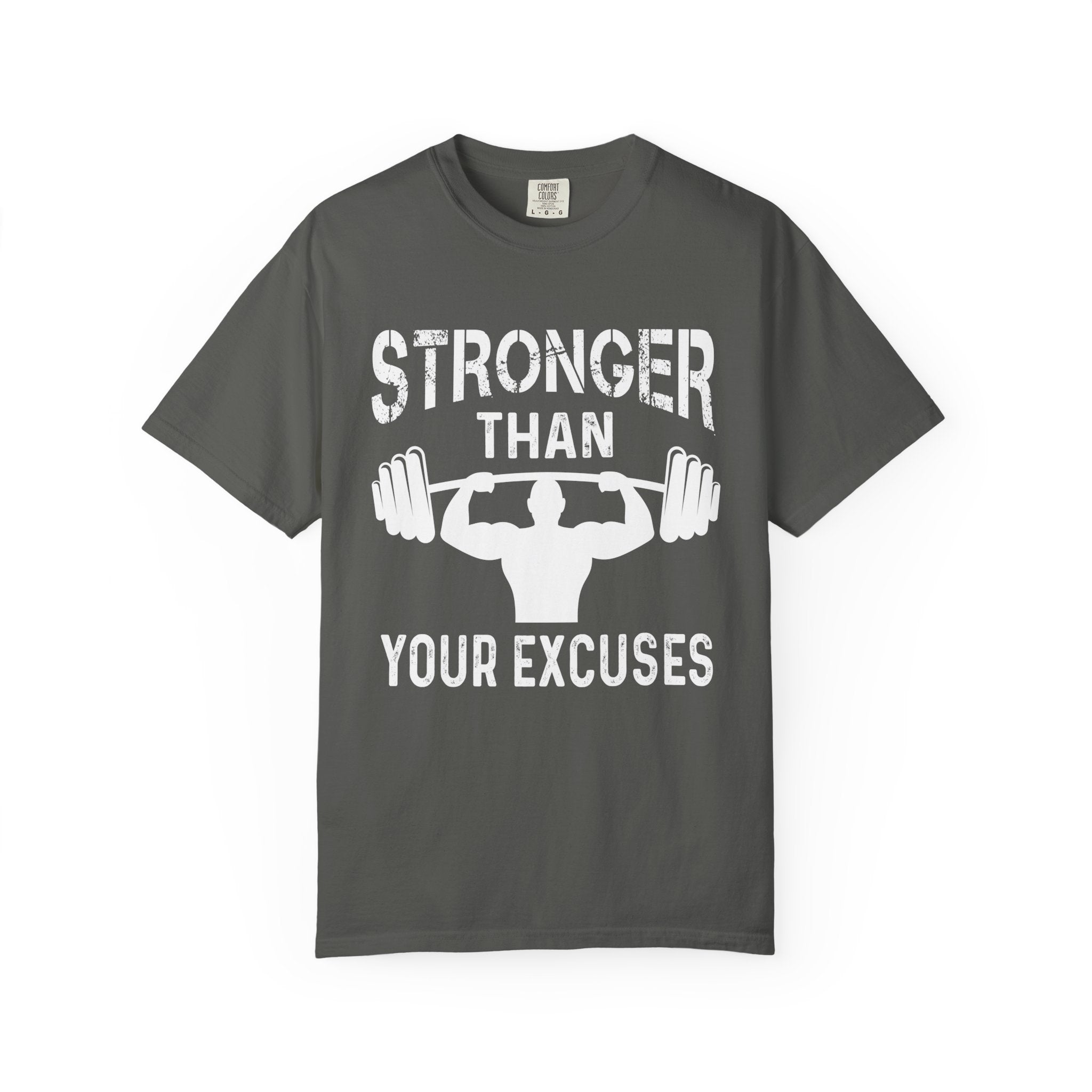 Stronger Than Excuses Bodybuilding Shirt - Motivation Tee - Sinful Threads