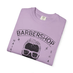 Barbershop Haircuts Shaves Classic Design Trendy T-Shirt - Sinful Threads
