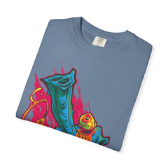 Surreal Gaming Tee - Monster Joystick Shirt for Arcade Fans