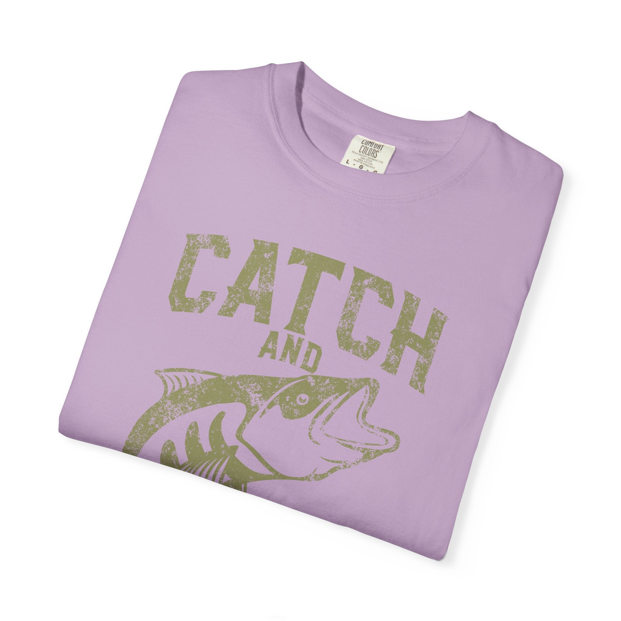 Catch And Release Fishing Graphic Artwork Design T-Shirt - Sinful Threads