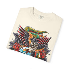 Biker Tattoo Shirt - Skull Eagle Snake Tee - Outlaw Apparel