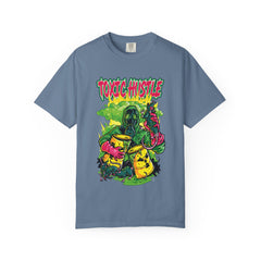 Toxic Hustle Hazmat Gas Mask Biohazard Tee - Survival Horror Shirt