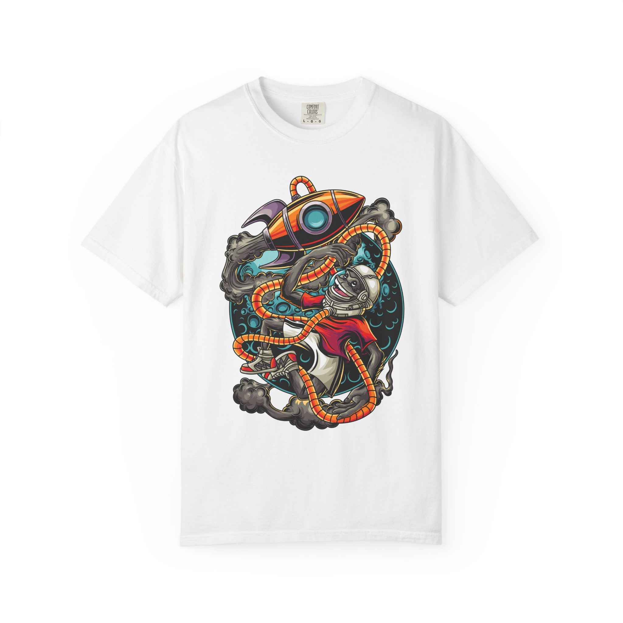 Space Monkey Shirt - Funny Astronaut Tee - Rocket Adventure Gift - Sinful Threads