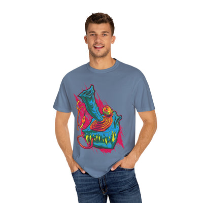Surreal Gaming Tee - Monster Joystick Shirt for Arcade Fans - Sinful Threads