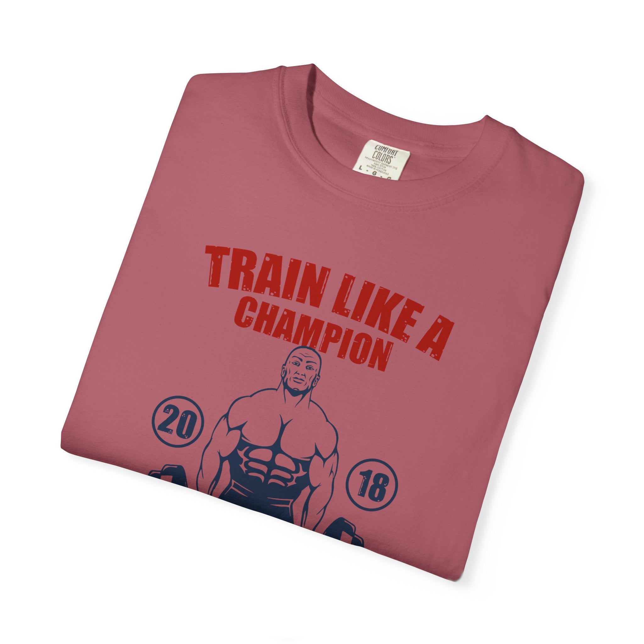 Train Like Champion T-Shirt - Motivational Gym Gift - Sinful Threads