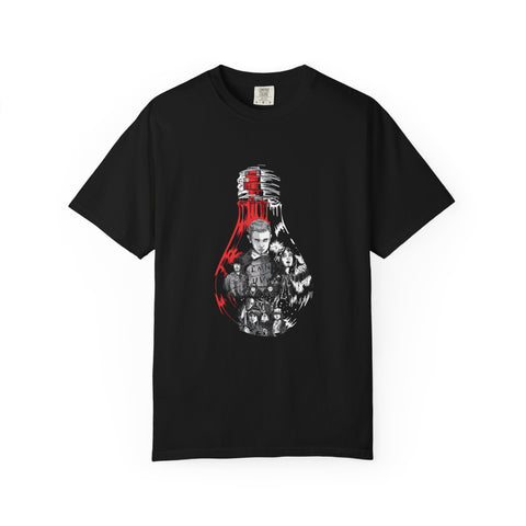 Sci Fi Tee - TV Show Gift Upside Down Lightbulb Design