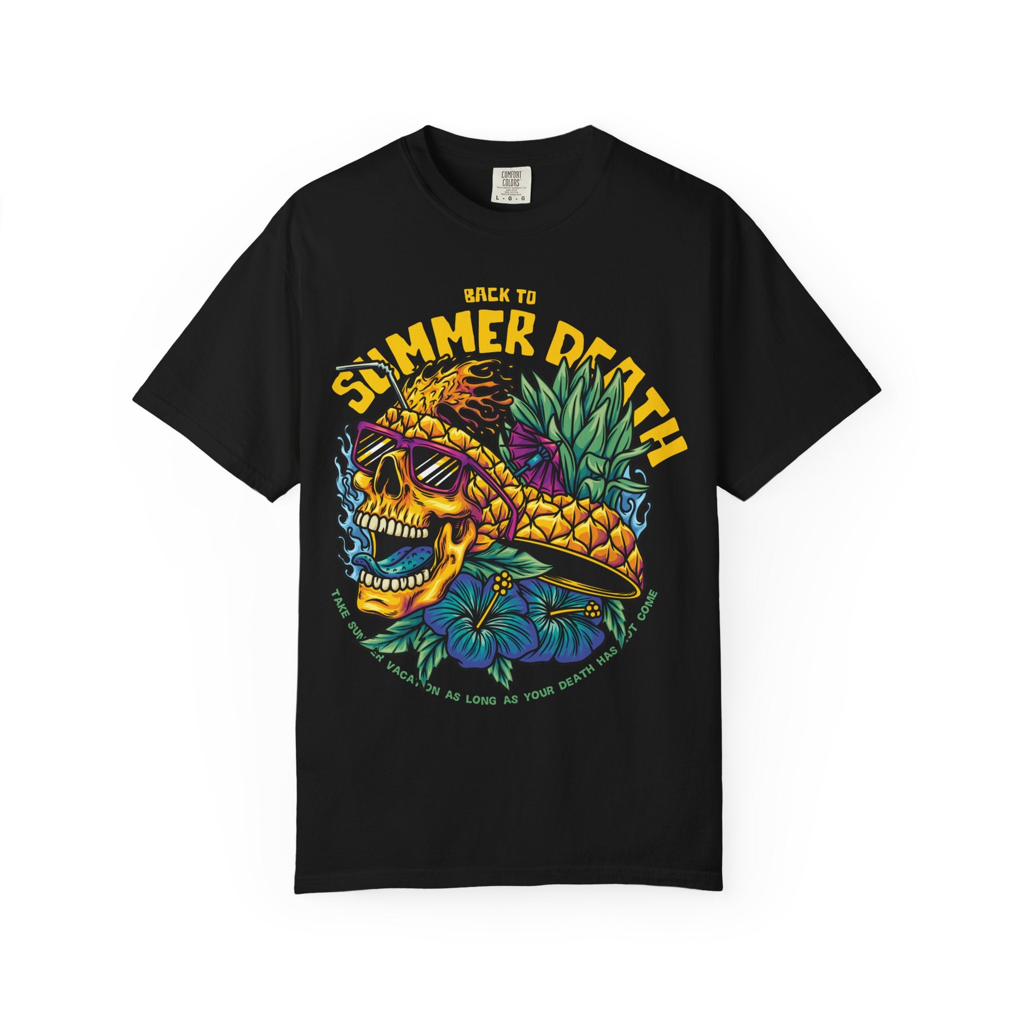 Pineapple Skull Tee - Tropical Skull Tee - Edgy Summer Gift - Sinful Threads