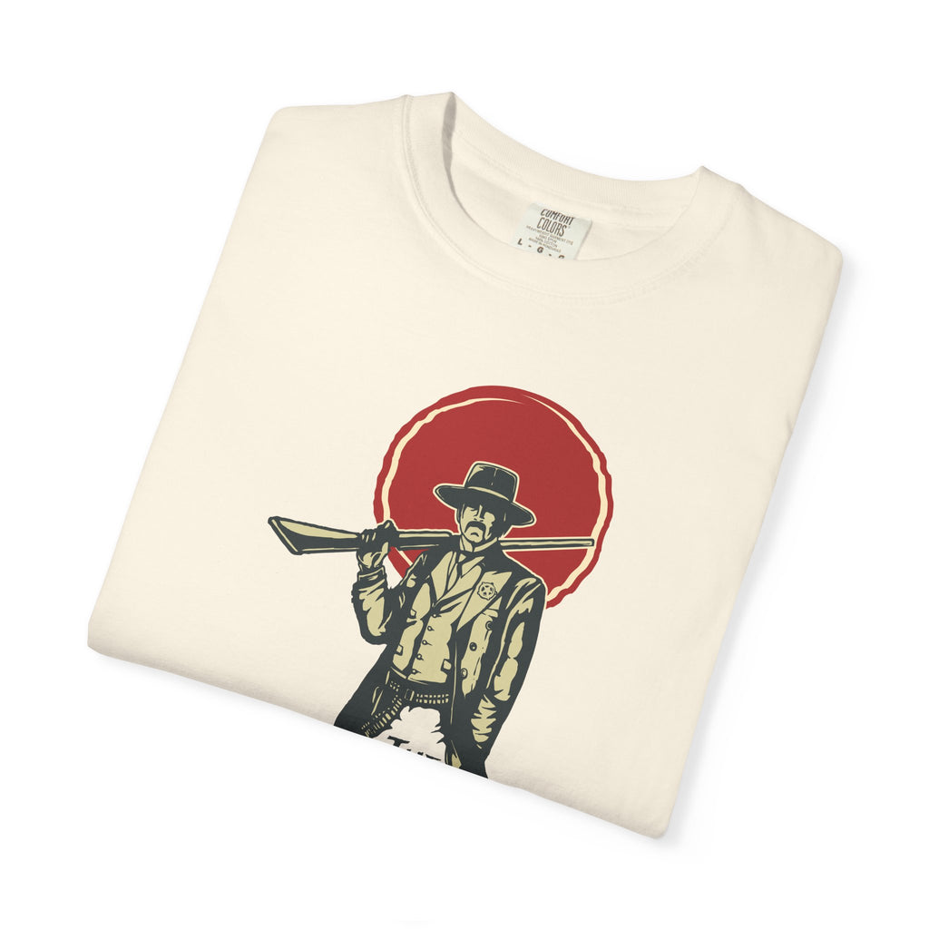 Sheriff Graphic Tee Law Behind Suit - Western Unisex - Sinful Threads