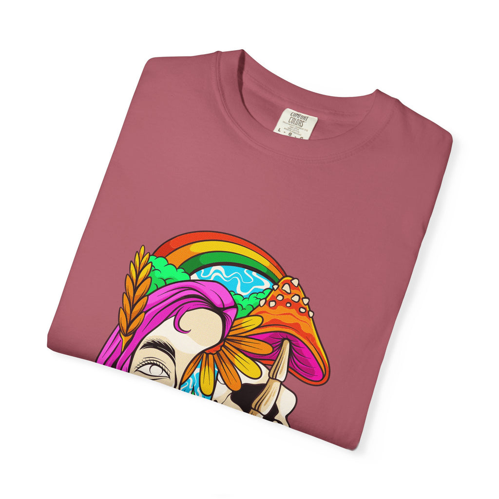 Psychedelic Skull Tee - Colorful Trippy Clothing for Women - Sinful Threads
