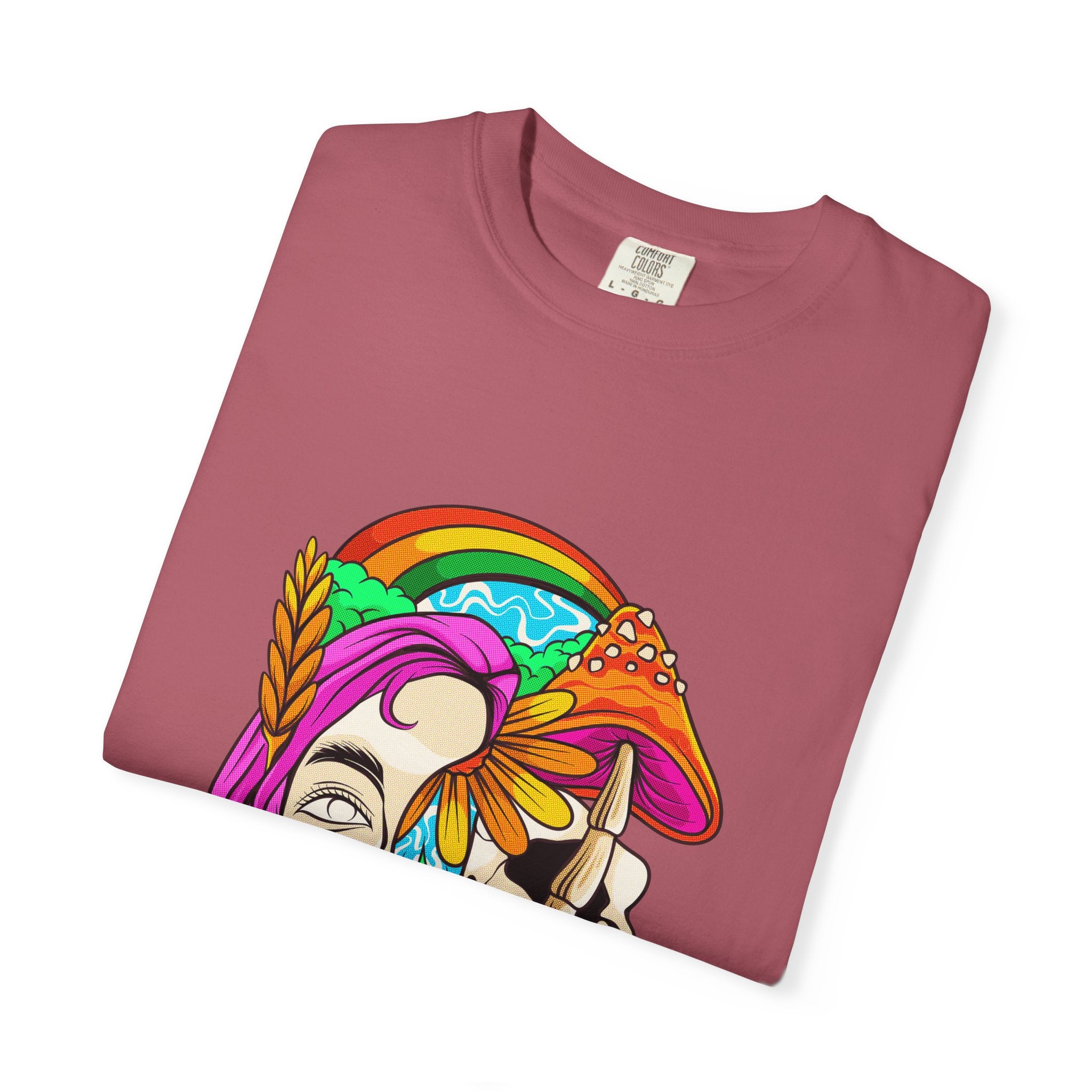 Psychedelic Skull Tee - Colorful Trippy Clothing for Women - Sinful Threads