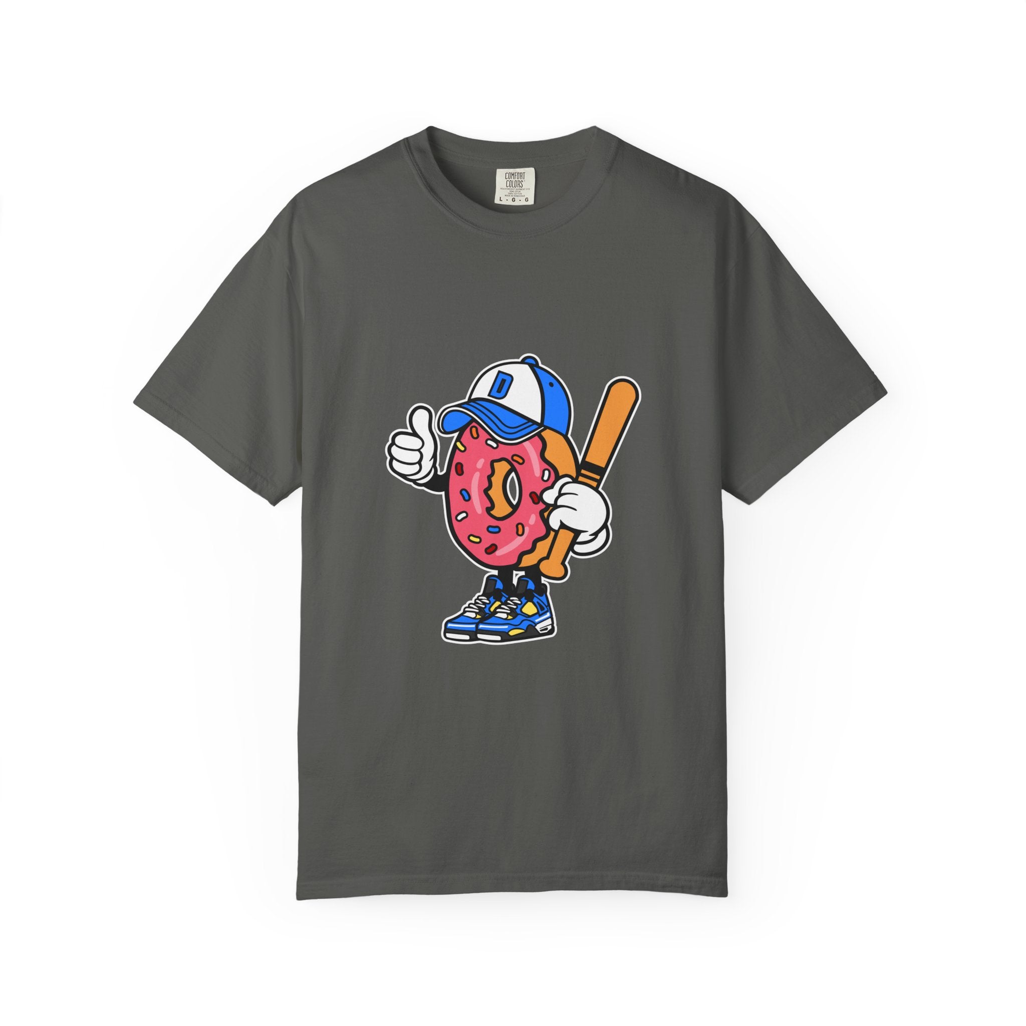 Doughnut the Baseball Player Fun and Sweet T-Shirt - Sinful Threads