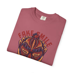 Fake Smile Japanese Mask Quote Art Design Graphic T-Shirt
