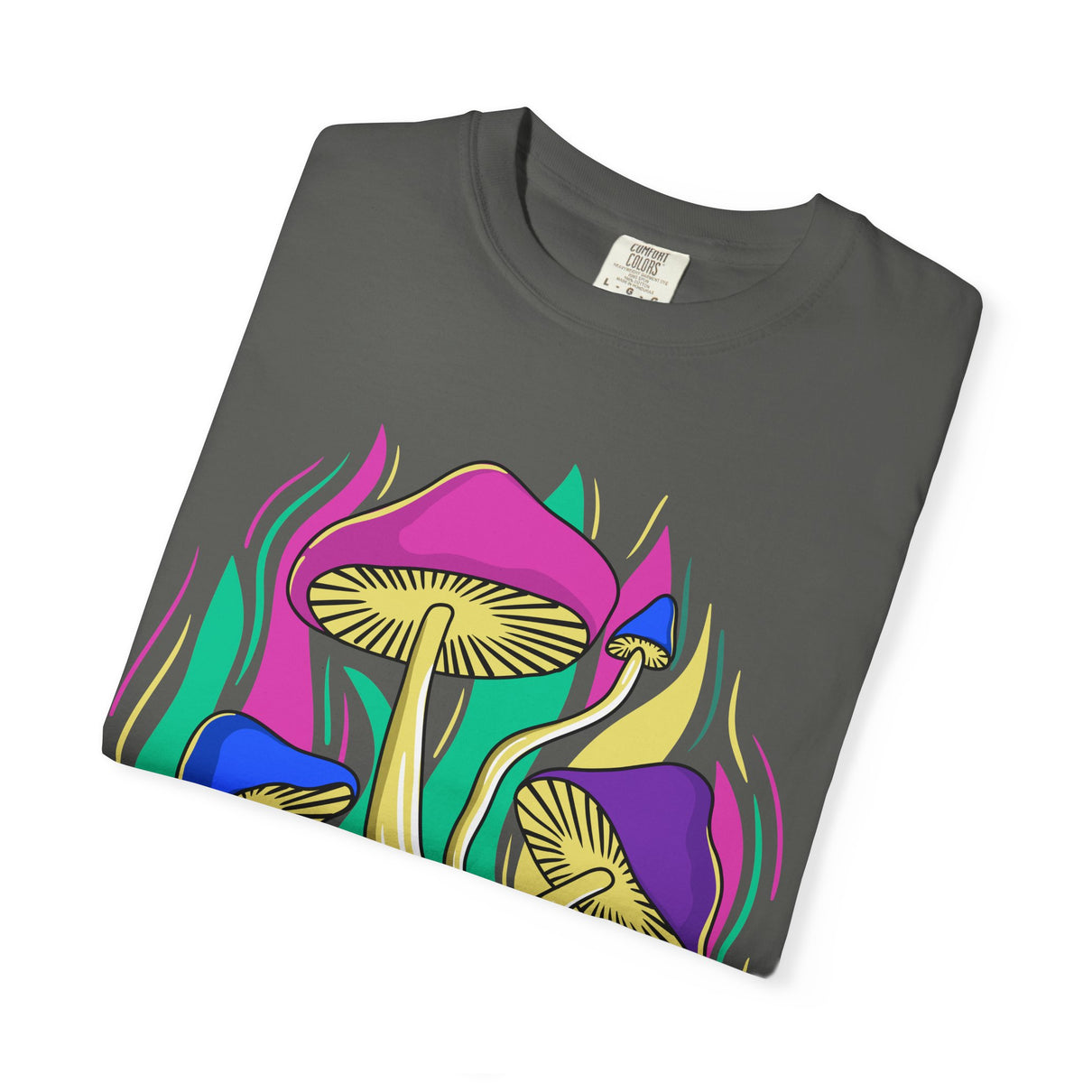 Psychedelic Mushroom Tee - Funky Art Cottagecore