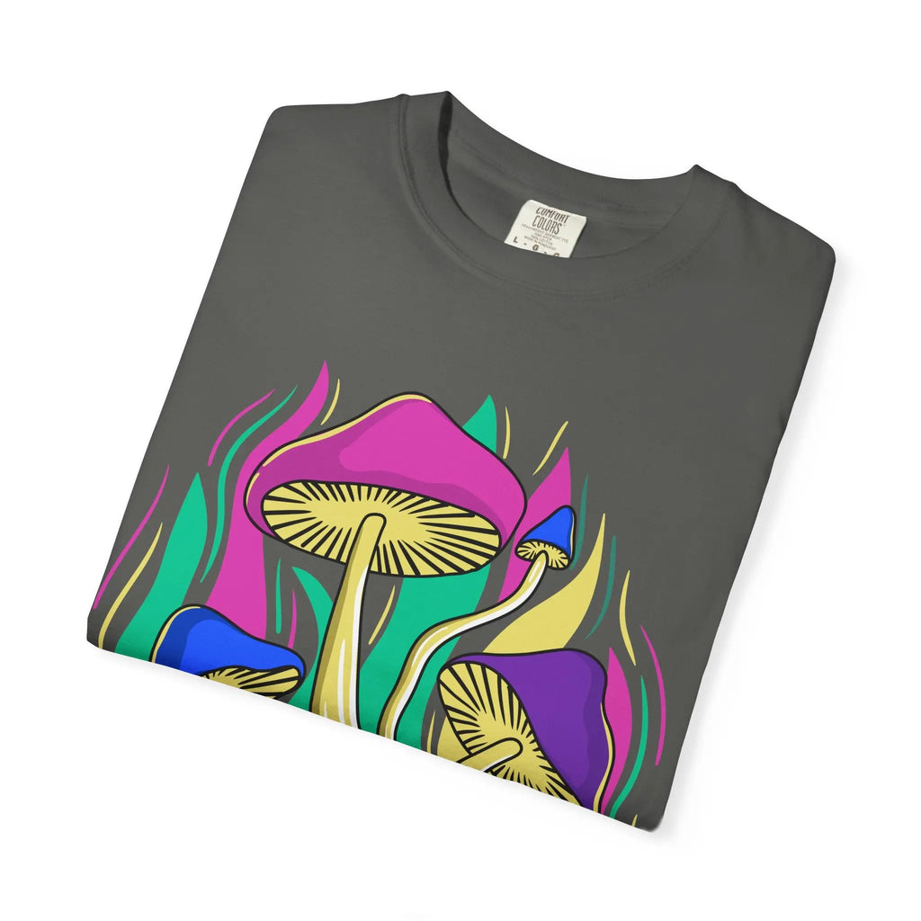 Psychedelic Mushroom Tee - Funky Art Cottagecore - Sinful Threads