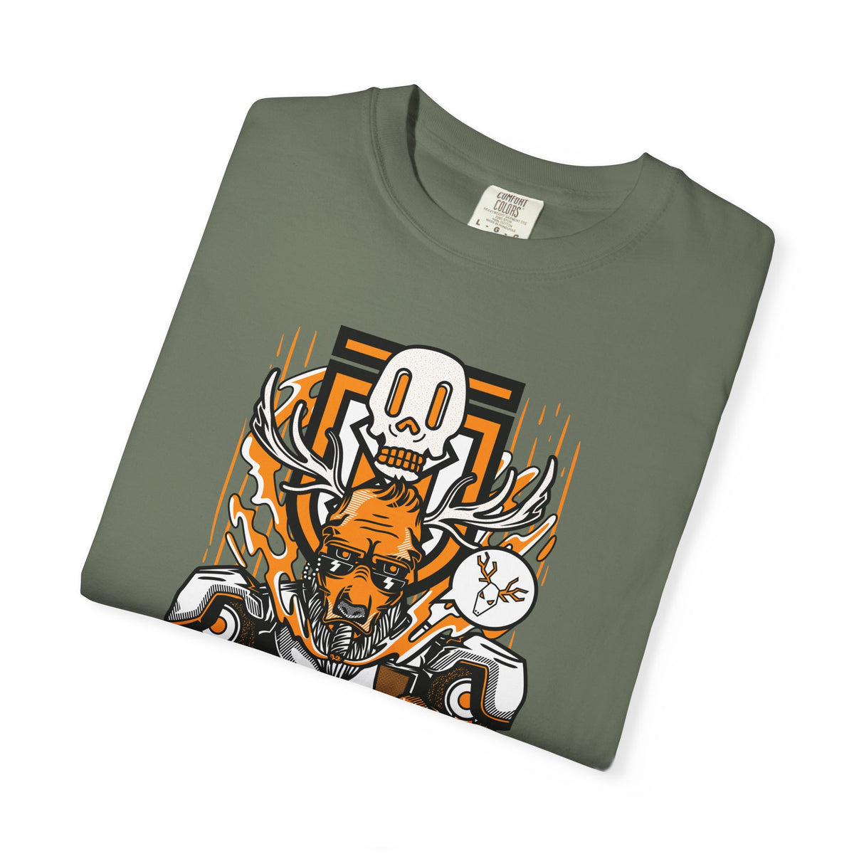 Streetwear Hipster Deer Graphic Design Illustration T-Shirt
