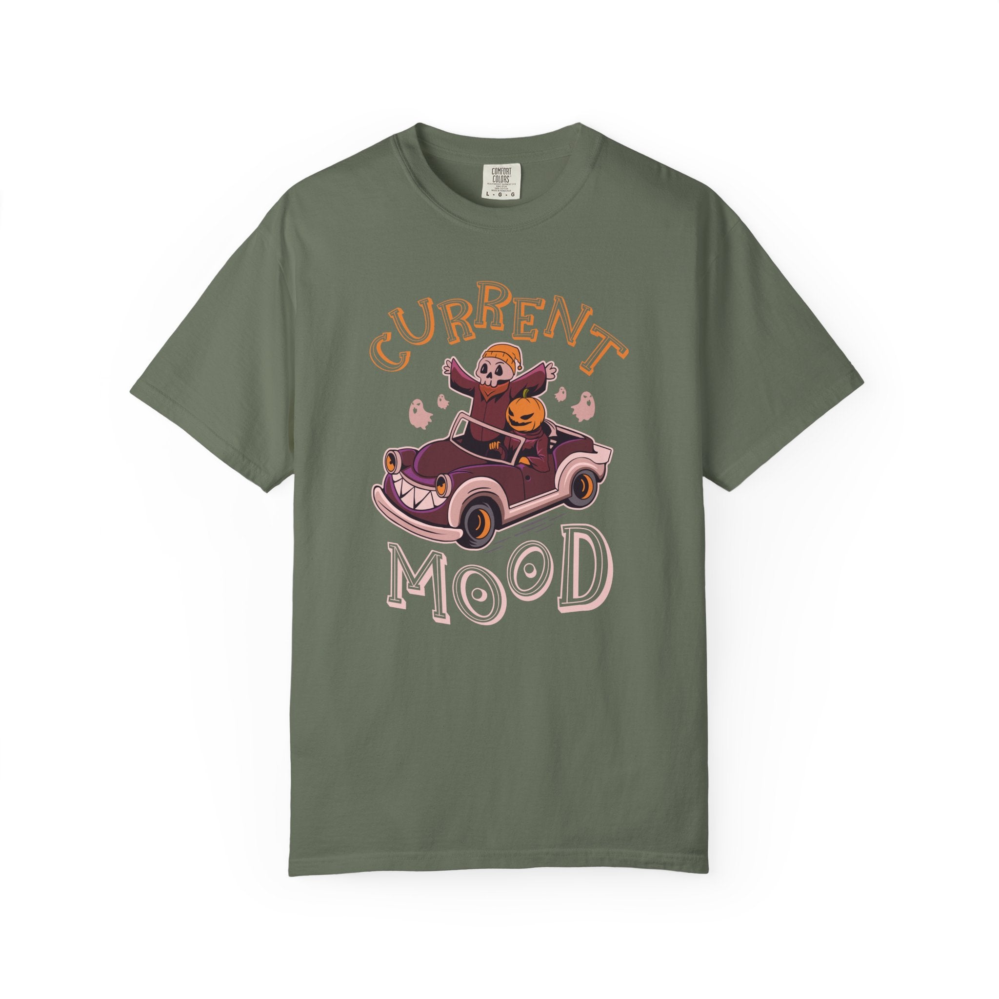 Current Mood Halloween Tee - Funny Spooky Graphic Shirt - Sinful Threads
