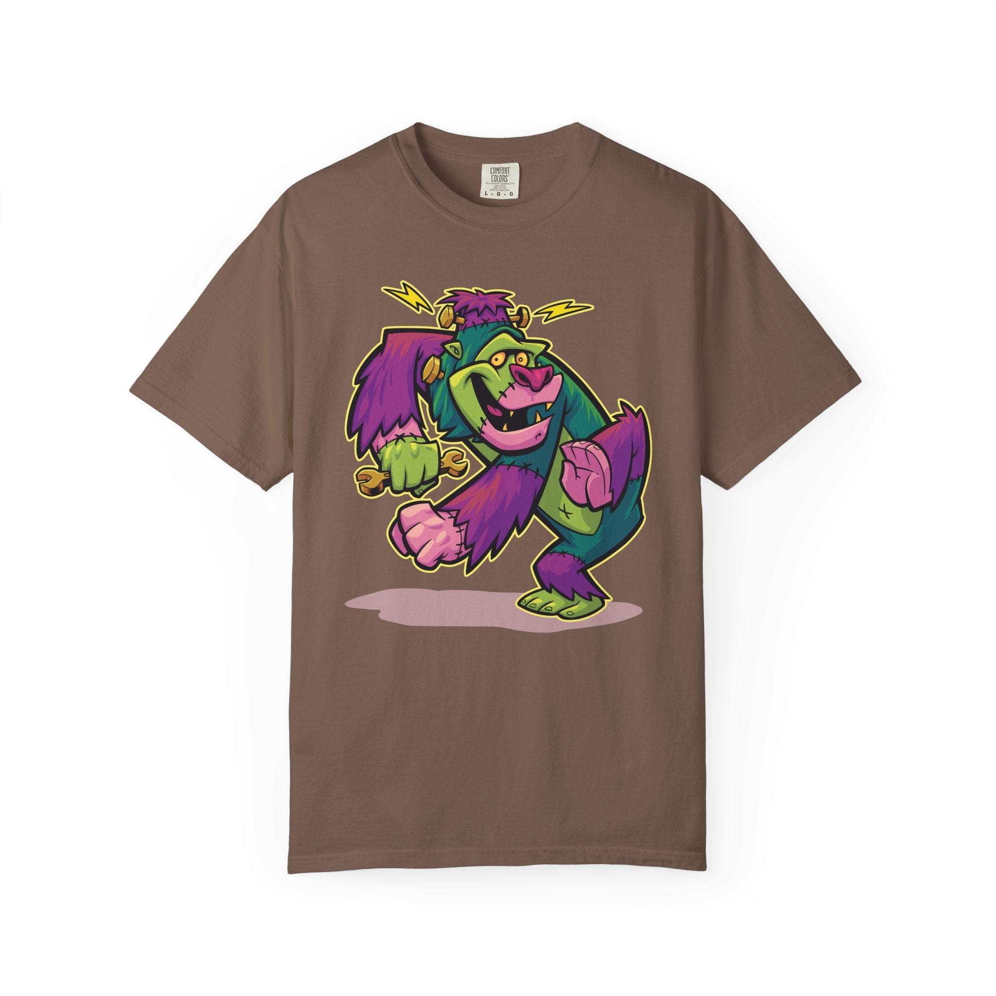 Monster Mashup Tee - King Kong Frankenstein Cartoon Design - Sinful Threads