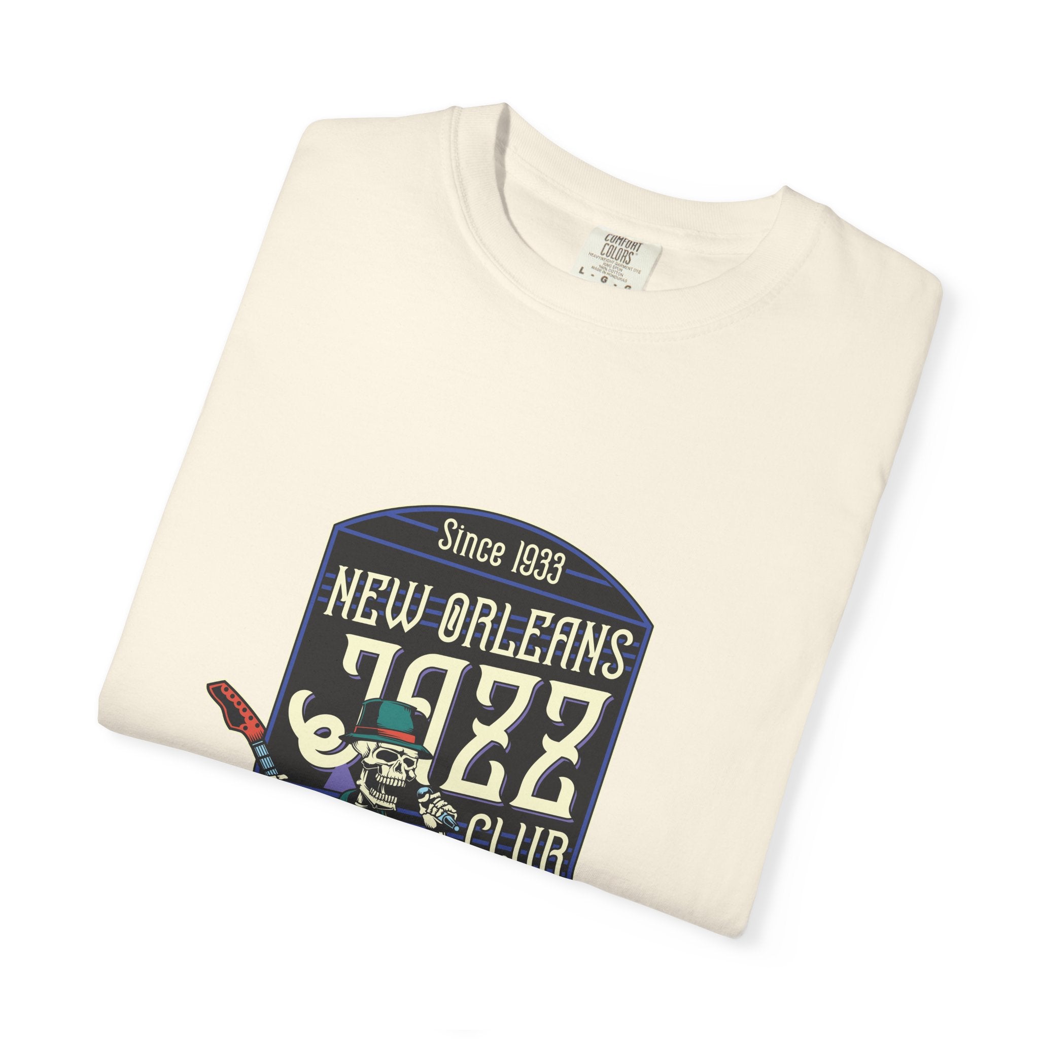 New Orleans Jazz Shirt - Jazz Club Skull Tee, NOLA Music Gift - Sinful Threads