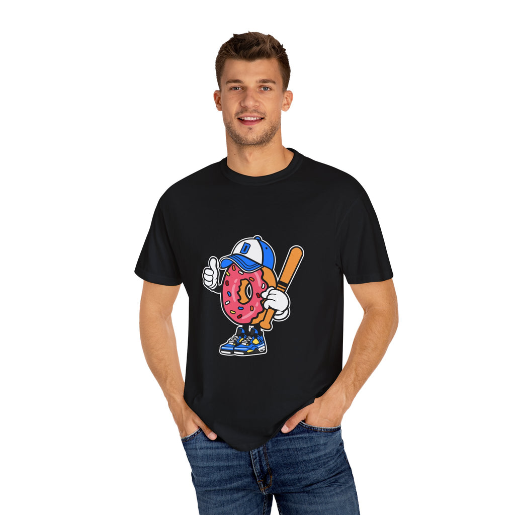Doughnut the Baseball Player Fun and Sweet T-Shirt - Sinful Threads