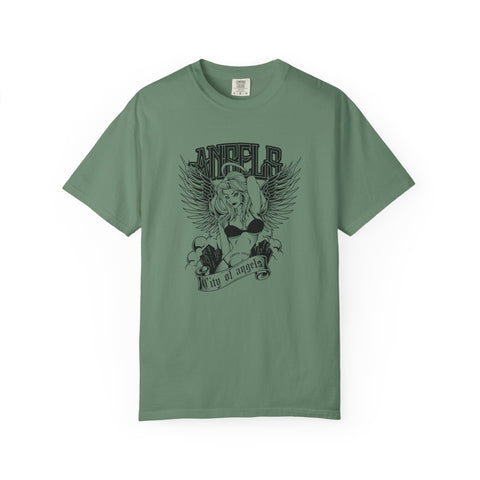 City of Angels Urban Angel Girl with Wings Graphic T-Shirt - Sinful Threads