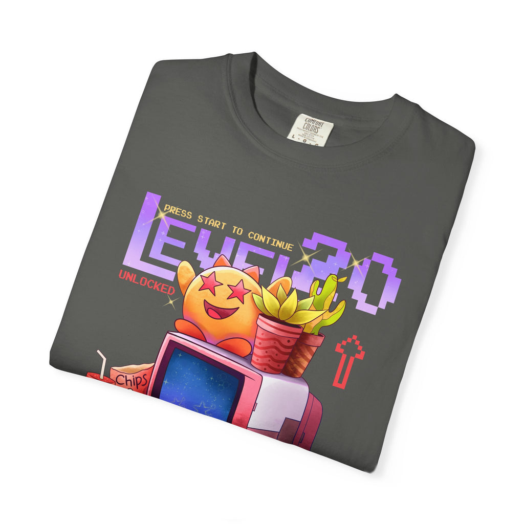 Retro Gaming Tee - Level 20 Pixel - 90s Birthday Gift - Sinful Threads