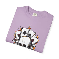 Skull Playing Cards Dice Gambling Casino Design T-Shirt