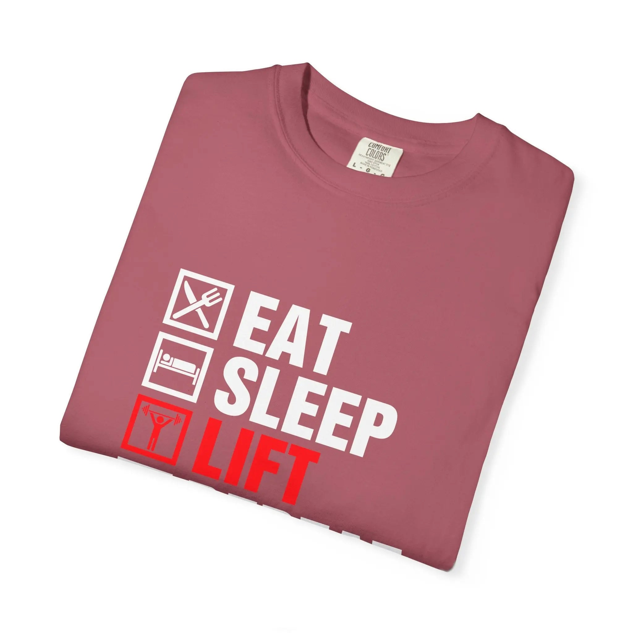 Eat Sleep Lift Repeat Fitness Training Motivation T-Shirt Printify