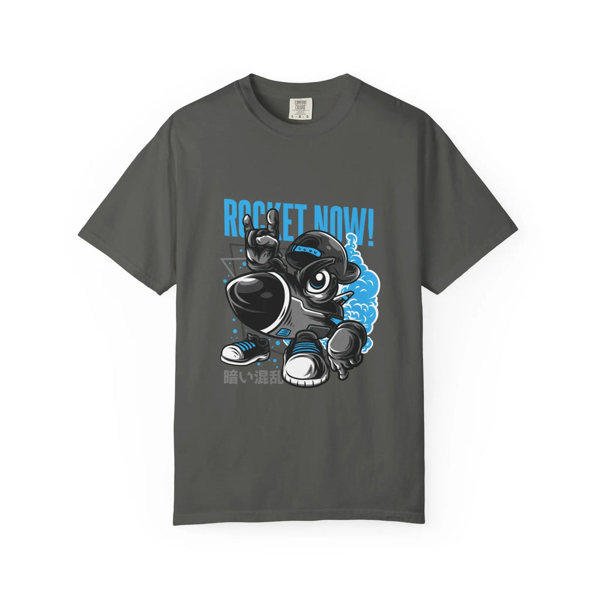 Rocket Now Cartoon Graphic Unisex Relaxed Fit T-Shirt - Sinful Threads