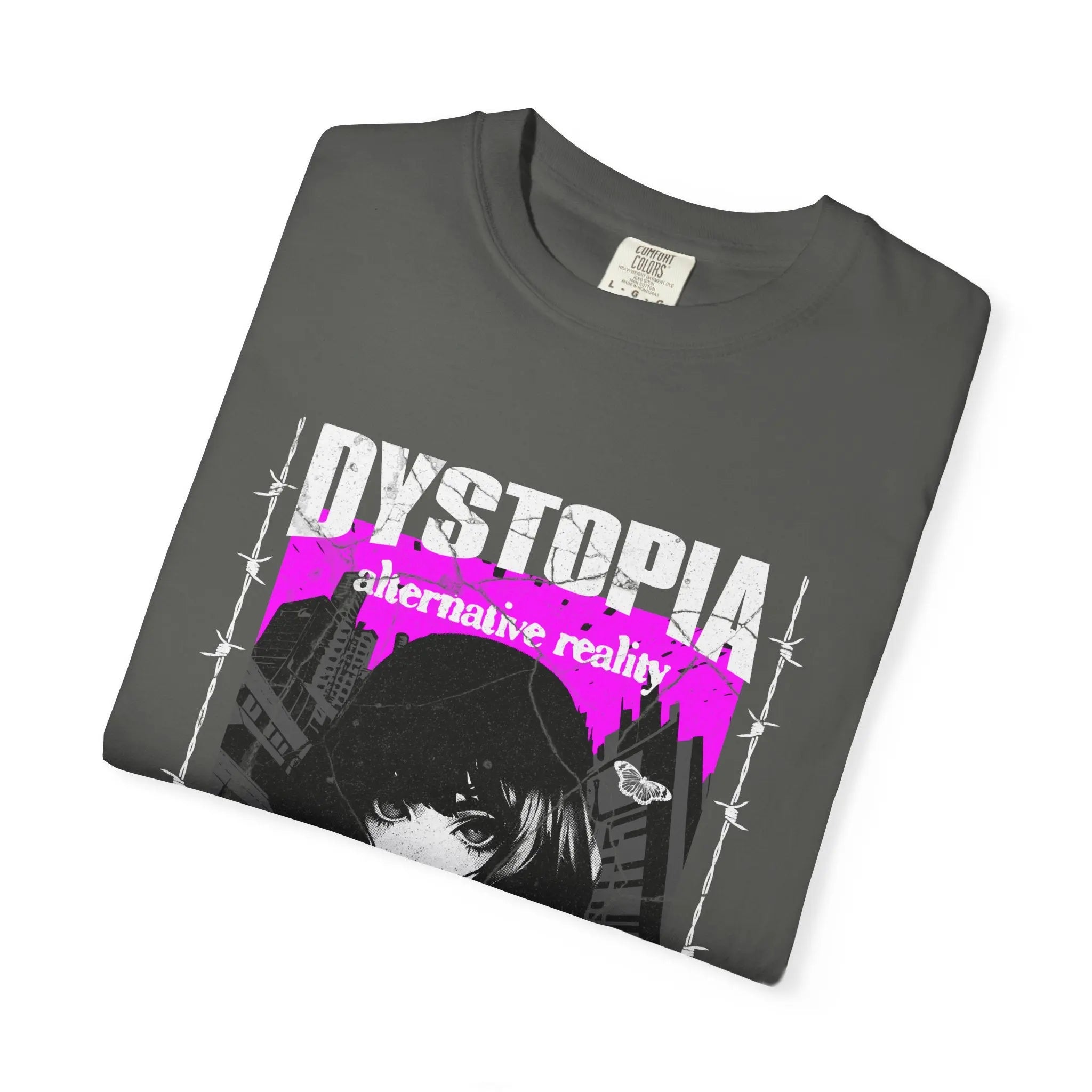 Dark Academia Tee - Urban Grunge Anime Girl Aesthetic - Sinful Threads