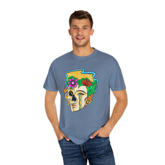 Floral Skull Shirt - Skeleton Graphic Tee - Artistic Gift