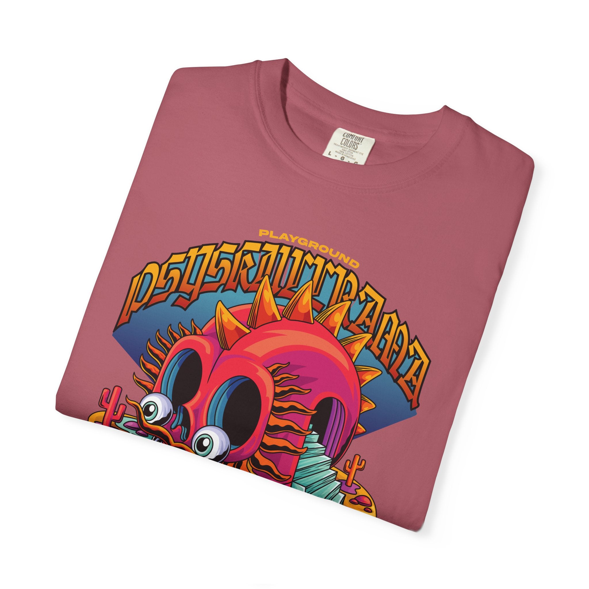 Surreal Skull Playground Tee – Weirdcore Skull Shirt – Colorful Art - Sinful Threads